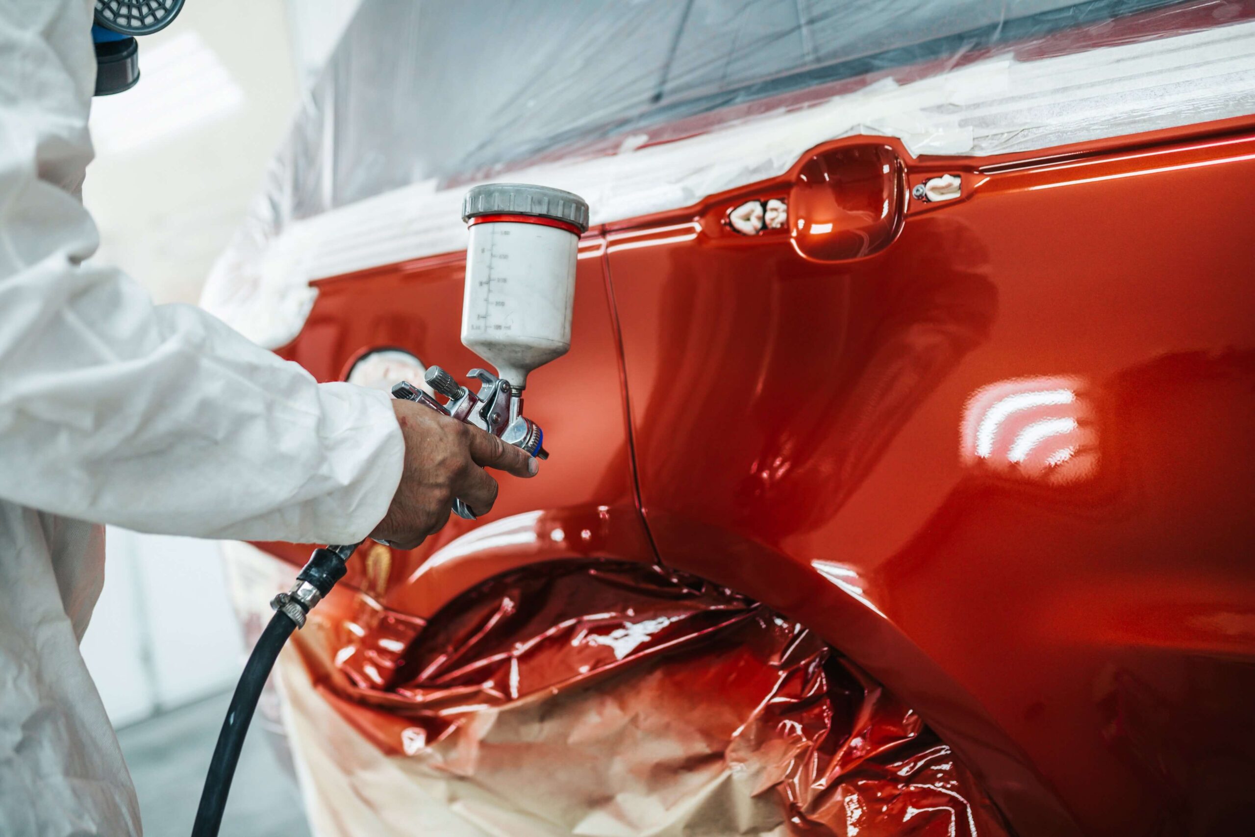 Bumper repaint color match process at Dentco Laguna Hills