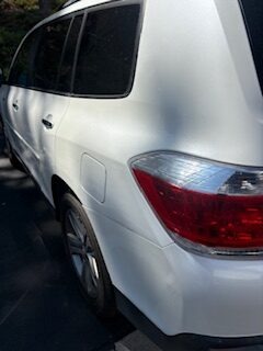 After repair - factory finish restored