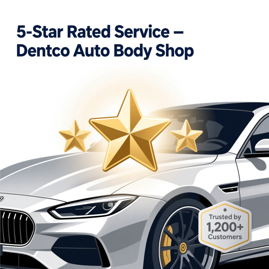 DentCo auto body shop - 5-star customer reviews