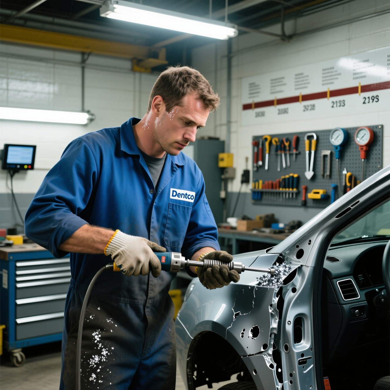 Professional auto body repair craftsman