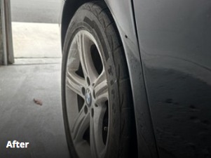 After repair - flawless finish