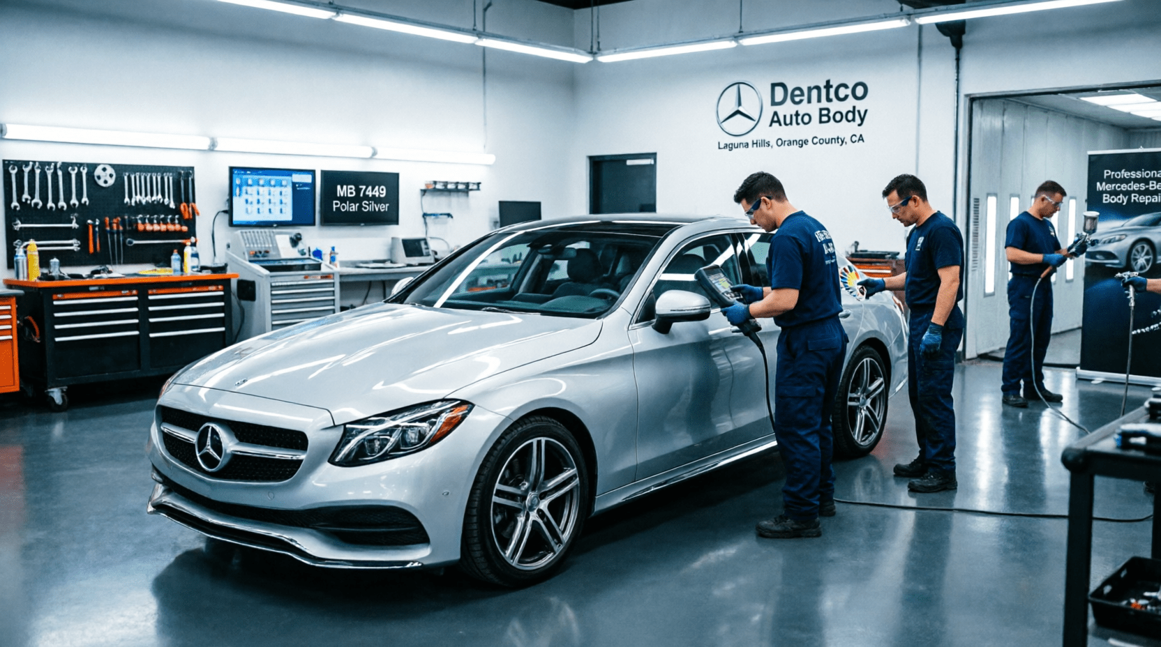 Ceramic coating cost and application Orange County at Dentco